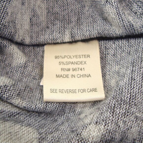 Self Esteem Womens Black Gray Aztec Design Hooded Poncho Sweater Size M - Picture 6 of 7